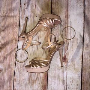 Penny Loves Kenny Rose Gold Platform 👠